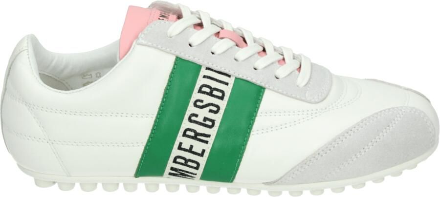 BIKKEMBERGS Lage Sneakers Dames 30607 Leer Wit