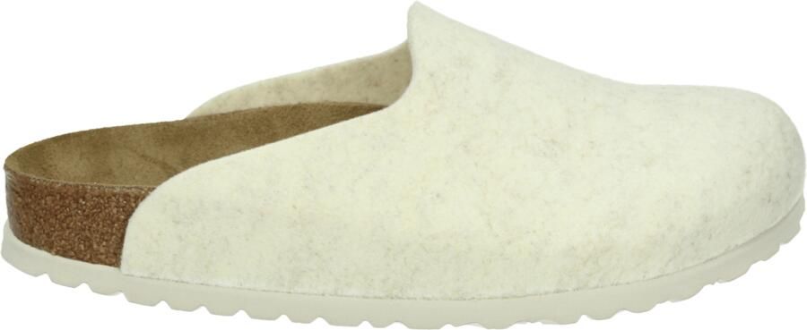 Birkenstock Amsterdam wool felt narrow eggshell Wit