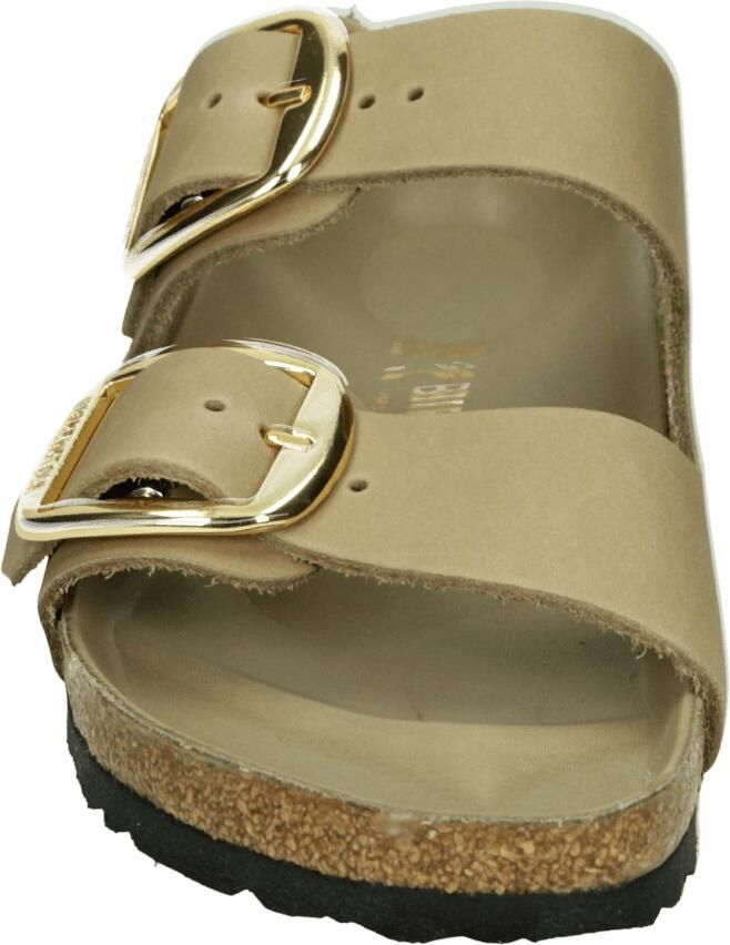 BIRKENSTOCK Slippers Dames Arizona Big Buckle Leer Beige - Foto 3