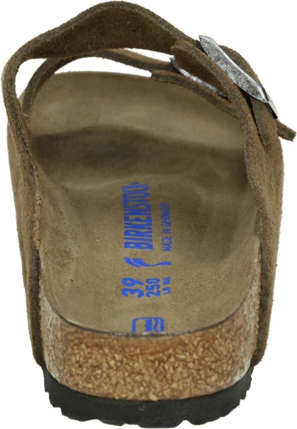 Birkenstock Platte sandalen Arizona Soft Footbed Suede Narrow Dark Tea Tonal - Foto 4