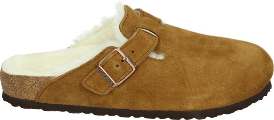 Birkenstock BOSTON SHEARLING SUEDE LEATHER Heren pantoffels
