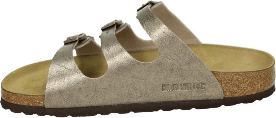 BIRKENSTOCK Slippers Dames Florida Bs Leatherlook Bronskleurig - Foto 8