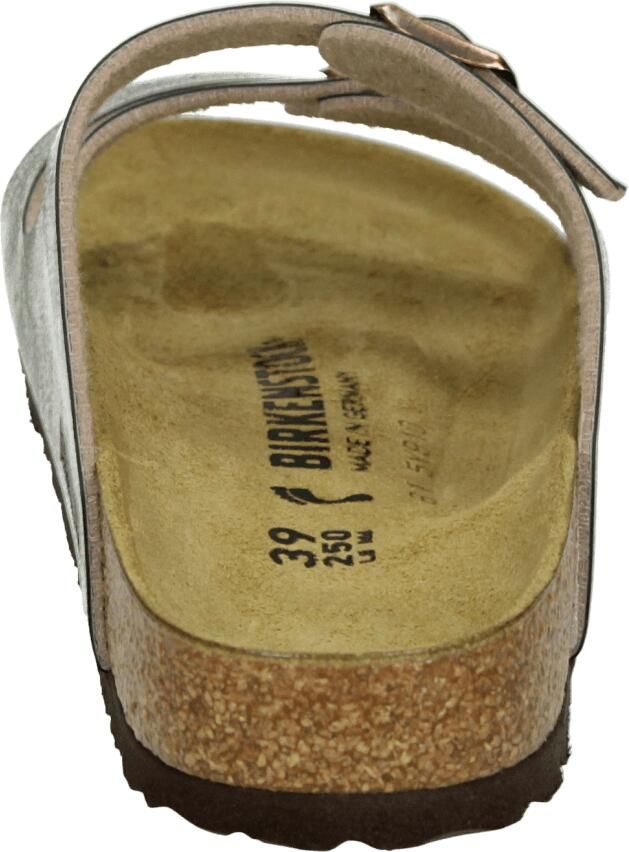 BIRKENSTOCK Slippers Dames Florida Bs Leatherlook Bronskleurig - Foto 2