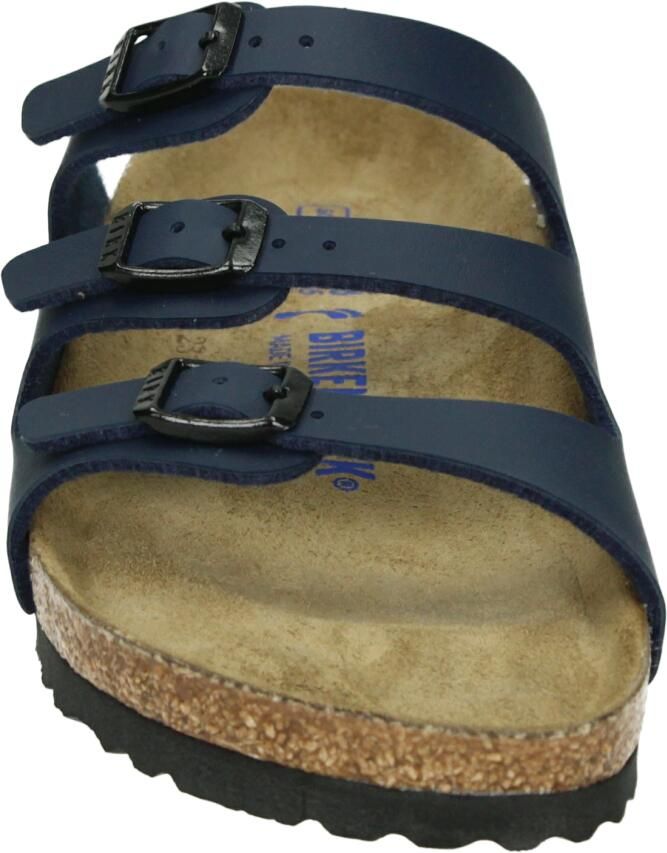 Birkenstock Florida BF WB Narrow Dames Slippers Blue - Foto 3