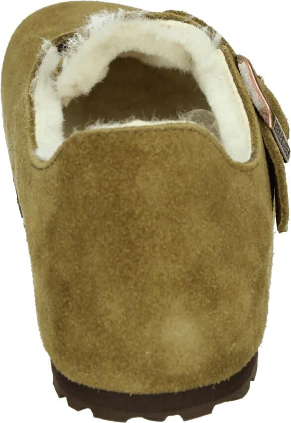 Birkenstock LONDON SHEARLING SUEDE LEATHER Dames pantoffels Heren pantoffels Cognac - Foto 2