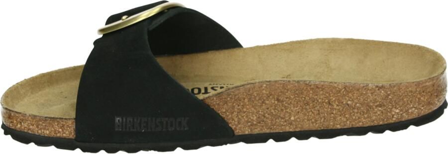 BIRKENSTOCK Slippers Dames Madrid Big Buckle Nubuck Zwart - Foto 15