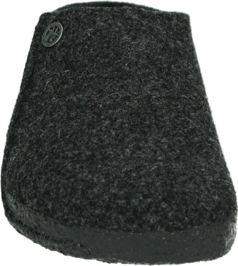 Birkenstock Zermatt Pantoffels Anthracite Regular fit | Zwart | Wolvilt - Foto 3