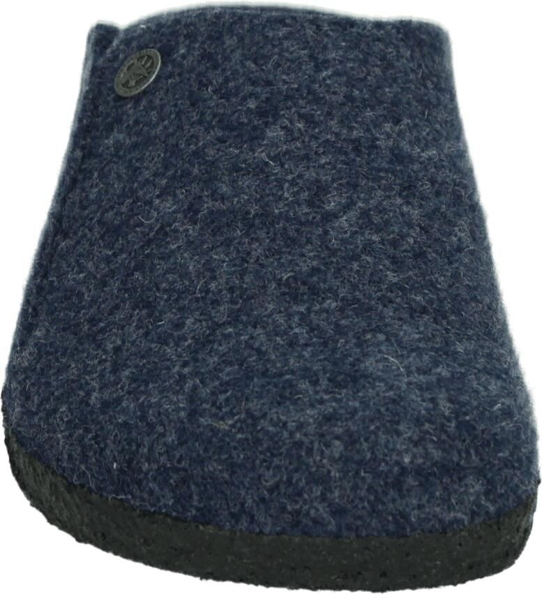 Birkenstock Pantoffels Andermatt Wolvilt Sloffen Standaard Blauw Regular - Foto 4