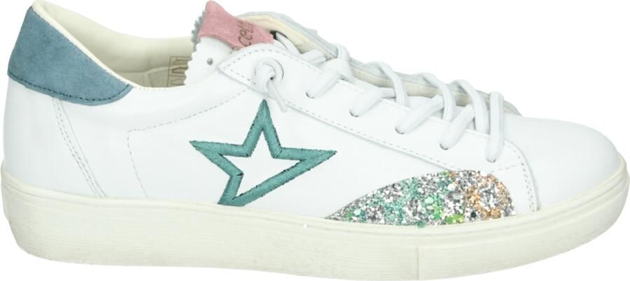 Cetti Lage sneakers Dames sneakers Wit beige
