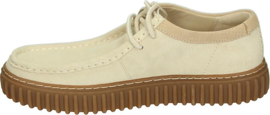 Clarks TORHILL LO Vrije tijdsschoenen Heren veterschoen Heren sneakersCasual Wit beige - Foto 5