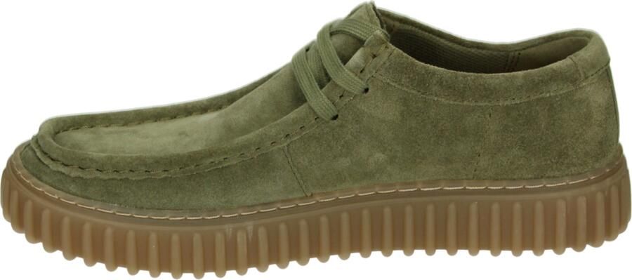Clarks TORHILL LO Vrije tijdsschoenen Heren veterschoen Heren sneakersCasual Groen - Foto 4