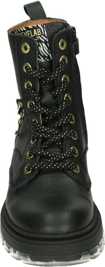 Develab 41444 Veterboots Laarzen Met Veters Meisjes Kids Zwart - Foto 2