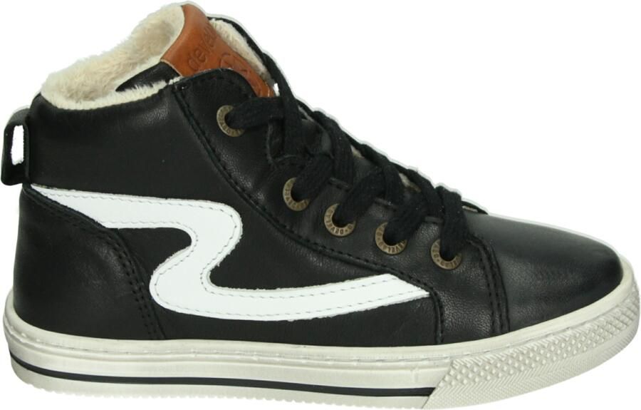 Develab 45667~~~~~~~~~~~~~~~~~~~~~~~~~ sHalf-hoogKindersneakers Zwart