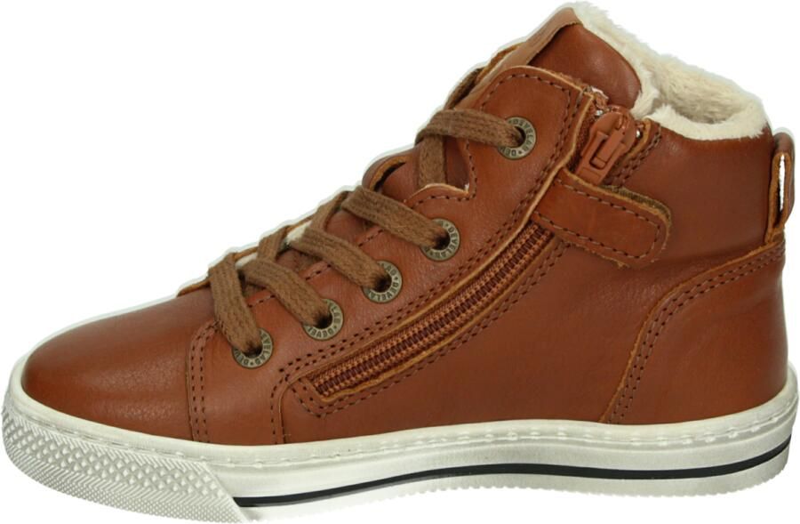 Develab 45667~~~~~~~~~~~~~~~~~~~~~~~~~ sHalf-hoogKindersneakers Cognac - Foto 4