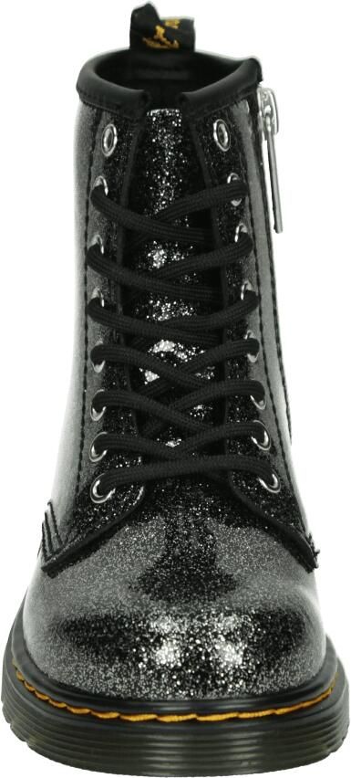 Dr. Martens 1460 J leren veterboots zwart zilver glitter schoolkind Meisjes Leer - Foto 3