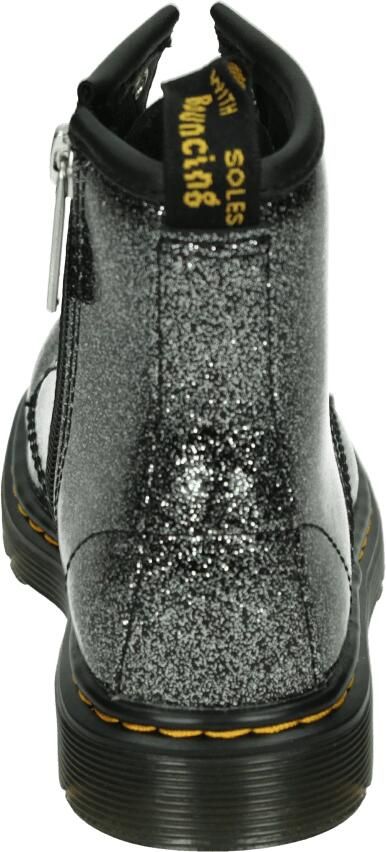 Dr. Martens 1460 J leren veterboots zwart zilver glitter schoolkind Meisjes Leer - Foto 4