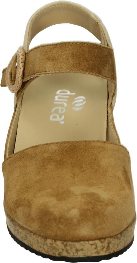 Durea 5919~H~~~~~~~~~~~~~~~~~~~~~~~~ Sandalen met hak Cognac - Foto 4
