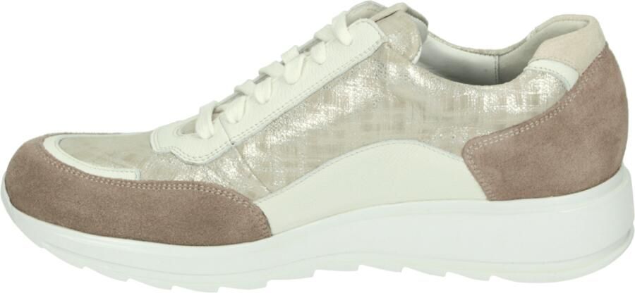 Durea 6263~G~~~~~~~~~~~~~~~~~~~~~~~~ Lage sneakers Dames sneakers Wit beige - Foto 4