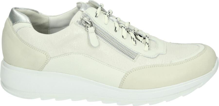 Durea 6263~H~~~~~~~~~~~~~~~~~~~~~~~~ Lage sneakers Dames sneakers Wit beige - Foto 2