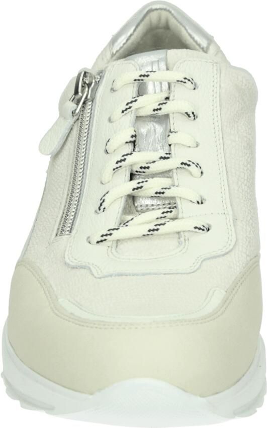 Durea 6263~H~~~~~~~~~~~~~~~~~~~~~~~~ Lage sneakers Dames sneakers Wit beige - Foto 4