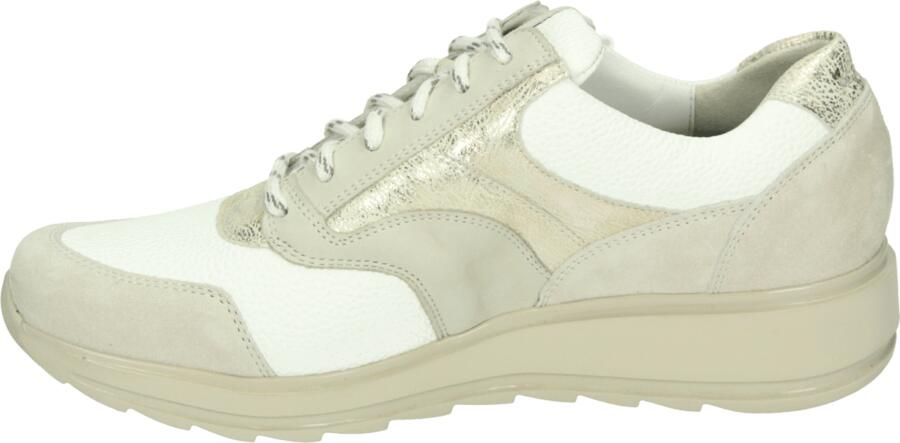 Durea 6263~E~~~~~~~~~~~~~~~~~~~~~~~~ Lage sneakers Dames sneakers Wit beige - Foto 4