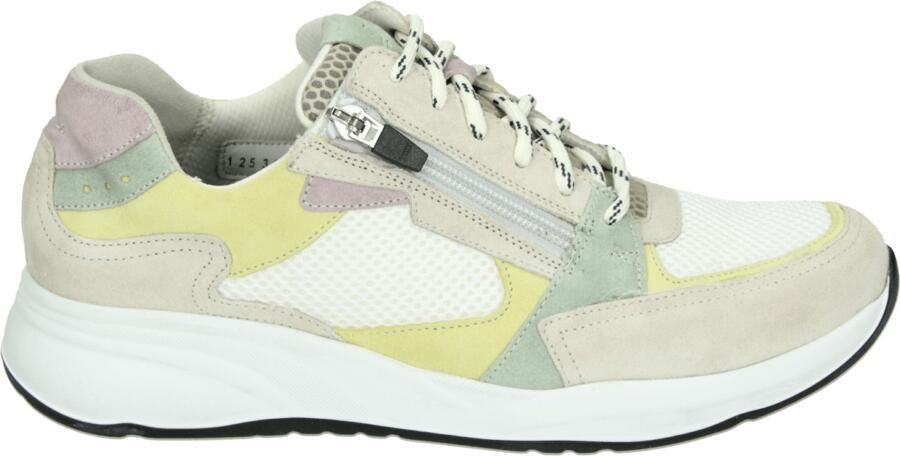 Durea 6295~H~~~~~~~~~~~~~~~~~~~~~~~~ Lage sneakers Dames sneakers Wit beige - Foto 2