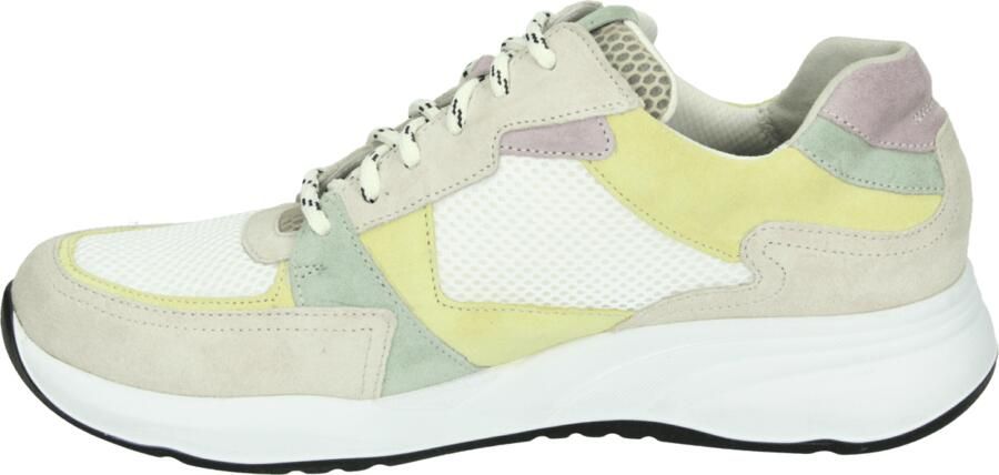 Durea 6295~H~~~~~~~~~~~~~~~~~~~~~~~~ Lage sneakers Dames sneakers Wit beige - Foto 5