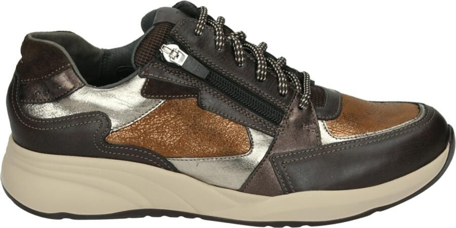 Durea Sportieve Lage Damesschoenen Bruin Patroon - Foto 2