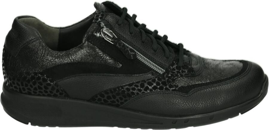 Durea 6306 H Lage sneakers Dames sneakers Zwart