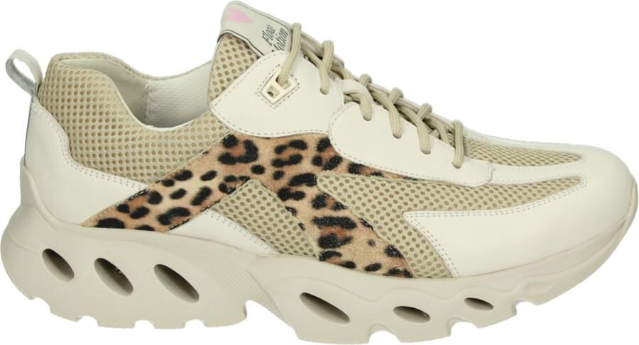 Durea 6309 H Lage sneakers Dames sneakers Wit beige - Foto 2