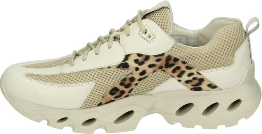 Durea 6309 H Lage sneakers Dames sneakers Wit beige - Foto 5