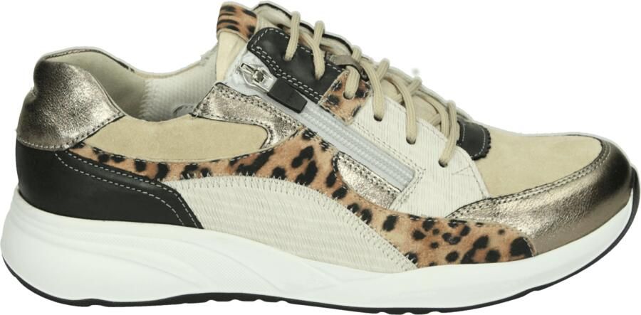 Durea 6318 H Lage sneakers Dames sneakers Wit beige