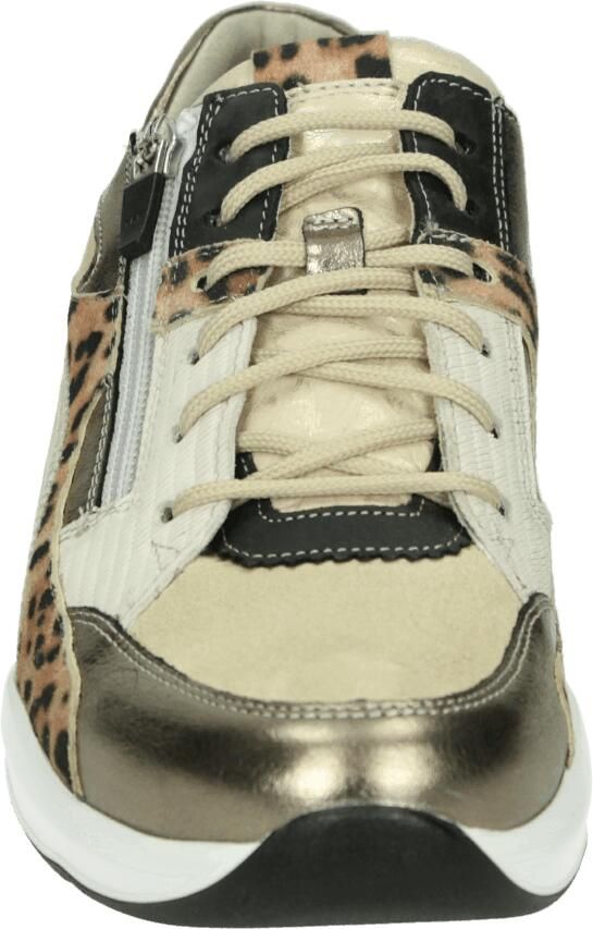 Durea 6318 H Lage sneakers Dames sneakers Wit beige - Foto 2