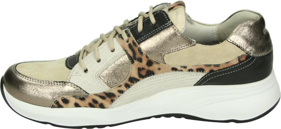 Durea 6318 H Lage sneakers Dames sneakers Wit beige - Foto 4