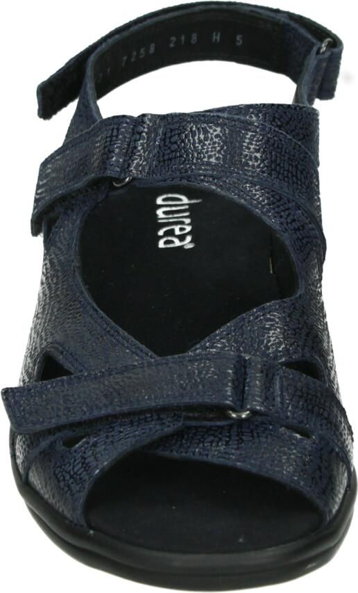 Durea 7258~H~~~~~~~~~~~~~~~~~~~~~~~~ Platte sandalen Dames Sandalen Blauw - Foto 2