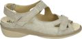 Durea 7258~K~~~~~~~~~~~~~~~~~~~~~~~~ Platte sandalen Dames Sandalen Wit beige - Beige