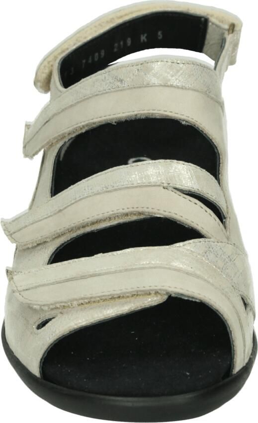 Durea 7409~K~~~~~~~~~~~~~~~~~~~~~~~~ Platte sandalen Dames Sandalen Wit beige - Foto 4