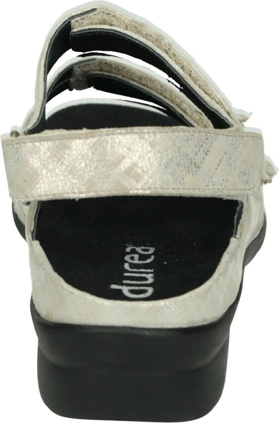 Durea 7409~K~~~~~~~~~~~~~~~~~~~~~~~~ Platte sandalen Dames Sandalen Wit beige - Foto 3