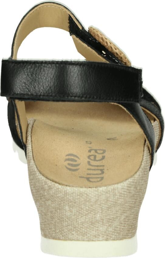 Durea 7425~G~~~~~~~~~~~~~~~~~~~~~~~~ Sandalen met hak Zwart - Foto 3