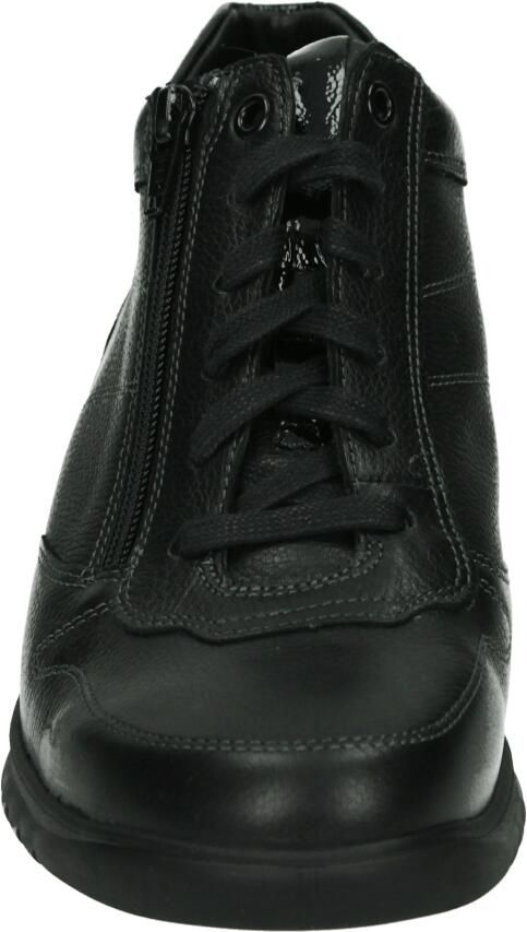 Durea 9721~K~~~~~~~~~~~~~~~~~~~~~~~~ Hoge sneakers Veterlaarzen Dames veterschoenen Dames sneakersHalf-hoge schoenen Zwart - Foto 3