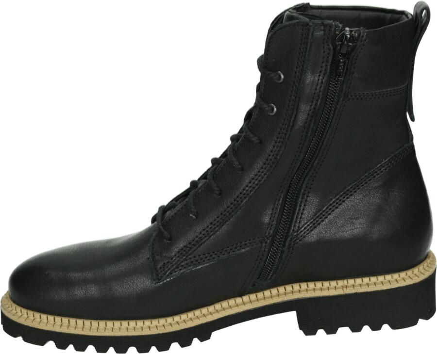 Durea 9722~E~~~~~~~~~~~~~~~~~~~~~~~~ Hoge sneakers Veterlaarzen Dames veterschoenen Dames sneakersHalf-hoge schoenen Zwart - Foto 4