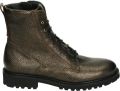 Durea 9722~E~~~~~~~~~~~~~~~~~~~~~~~~ Hoge sneakers Veterlaarzen Dames veterschoenen Dames sneakersHalf-hoge schoenen Metallics - Bruin
