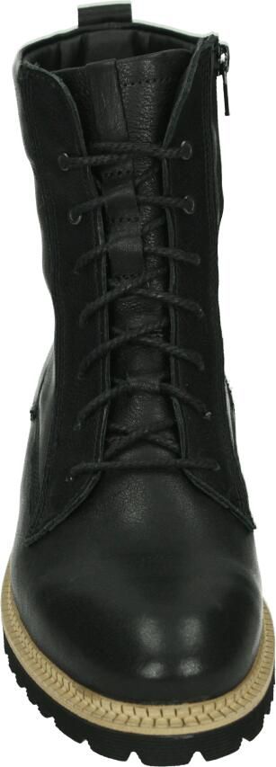 Durea 9722~E~~~~~~~~~~~~~~~~~~~~~~~~ Hoge sneakers Veterlaarzen Dames veterschoenen Dames sneakersHalf-hoge schoenen Zwart - Foto 2