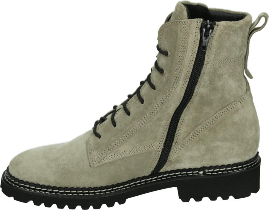 Durea 9722~G~~~~~~~~~~~~~~~~~~~~~~~~ Hoge sneakers Veterlaarzen Dames veterschoenen Dames sneakersHalf-hoge schoenen Taupe - Foto 3