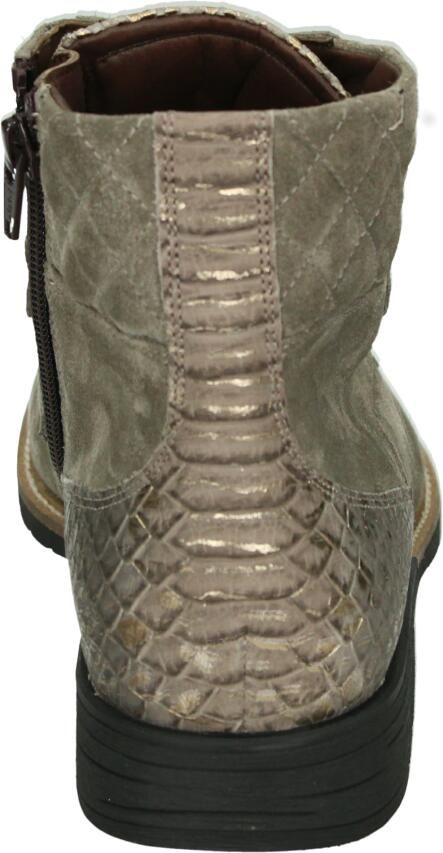 Durea 9731~H~~~~~~~~~~~~~~~~~~~~~~~~ Hoge sneakers Veterlaarzen Dames veterschoenen Dames sneakersHalf-hoge schoenen Taupe - Foto 4