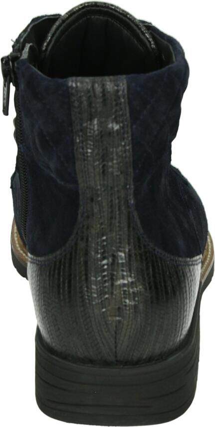 Durea 9731~K~~~~~~~~~~~~~~~~~~~~~~~~ Hoge sneakers Veterlaarzen Dames veterschoenen Dames sneakersHalf-hoge schoenen Blauw - Foto 3