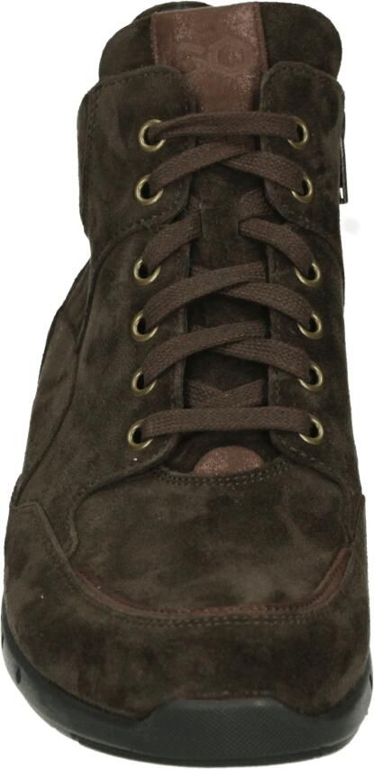 Durea 9735 K Hoge sneakers Veterboots Dames veterschoenen Dames sneakersHalf-hoge schoenen Bruin - Foto 2