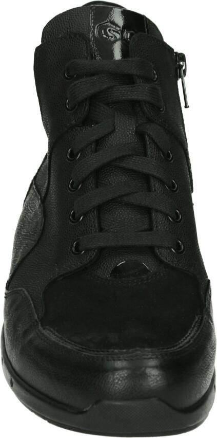 Durea 9735 K GO Hoge sneakers Veterlaarzen Dames veterschoenen Dames sneakersHalf-hoge schoenen Zwart - Foto 2