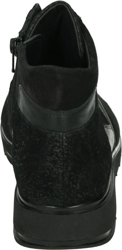 Durea 9745 H Hoge sneakers Veterboots Dames veterschoenen Dames sneakersHalf-hoge schoenen Zwart - Foto 3