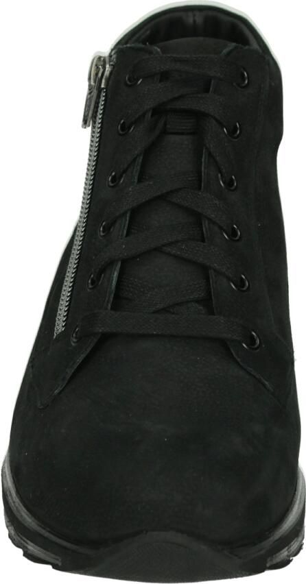 Durea 9767~K~~~~~~~~~~~~~~~~~~~~~~~~ Hoge sneakers Veterlaarzen Dames veterschoenen Dames sneakersHalf-hoge schoenen Zwart - Foto 4